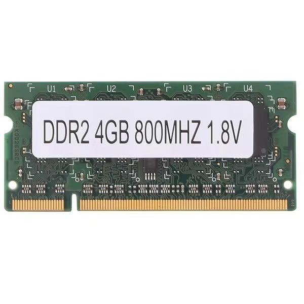 BBLA บอร์ดสีเขียว PCB DDR2 4GB 800Mhz PC2 6400 แถบหน่วยความจําโน้ตบุ๊ค SODIMM 1.8V