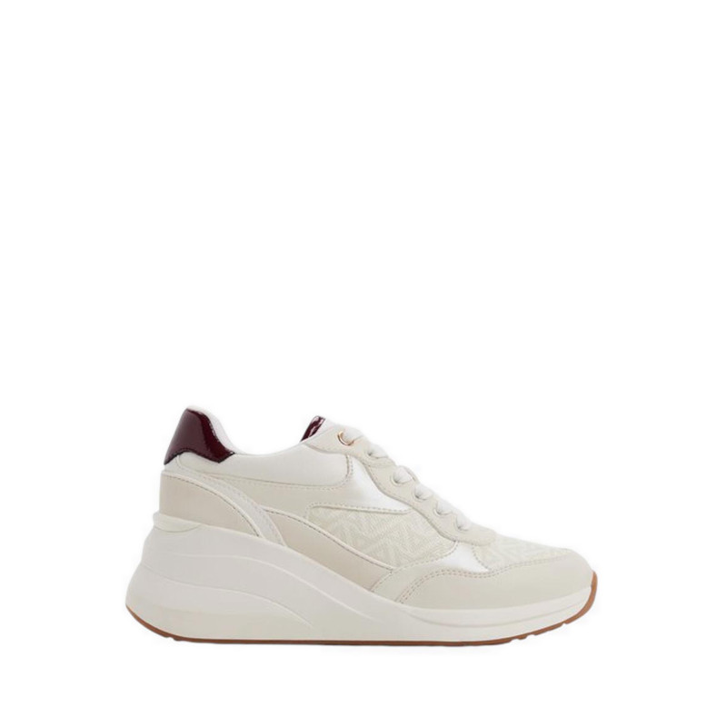 Aldo รุ่น Asiejan รองเท้าผ้าใบส้นเตารีดผู้หญิง - สี White Combo