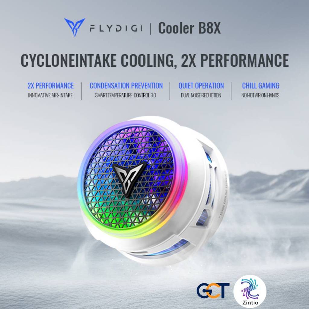 Flydigi B8X พัดลมระบายความร้อนมือถือ บอกลาปัญหาเครื่องร้อนจนกระตุก มือพองตอนเล่นเกมหนัก ๆ  ประกันนาน