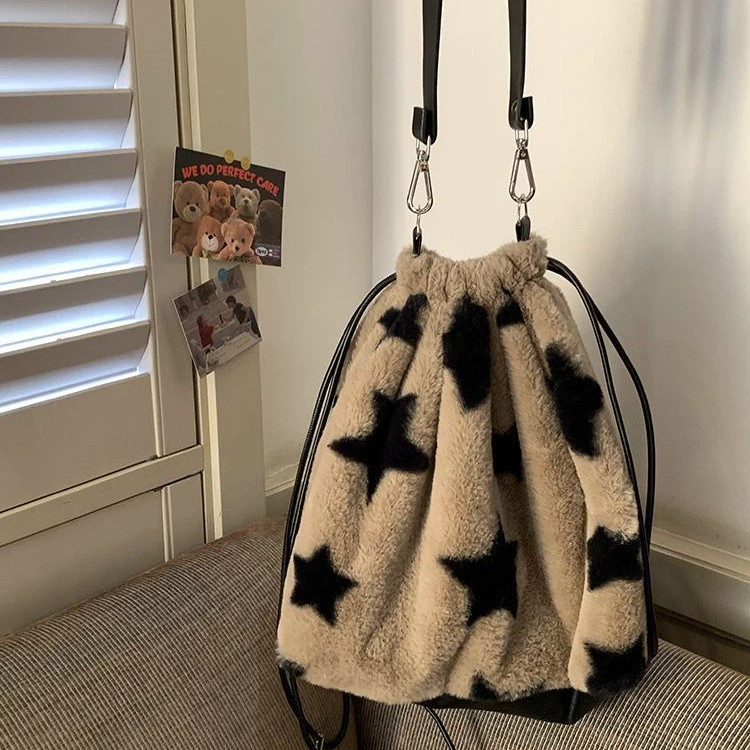 Star Drawstring Bag Star Fashion New Korean Backpack