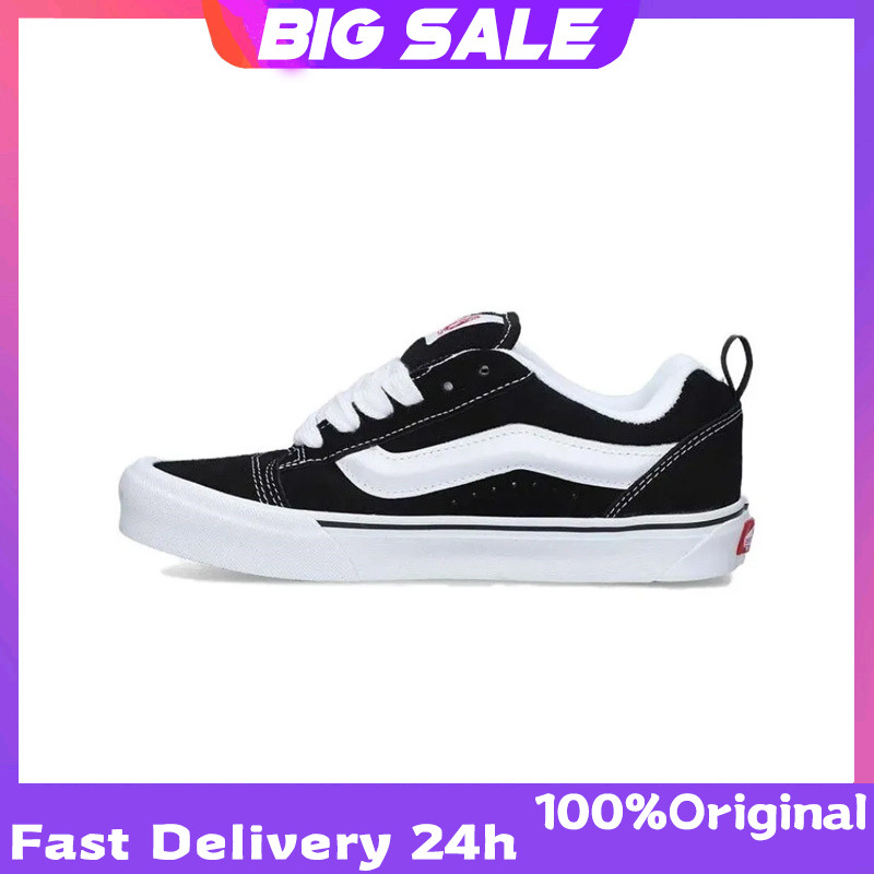 Vans Classics Knu Skool VN0009QC6BT1 รองเท้าผ้าใบผู้ชายและผู้หญิงรับประกัน 2 ปี