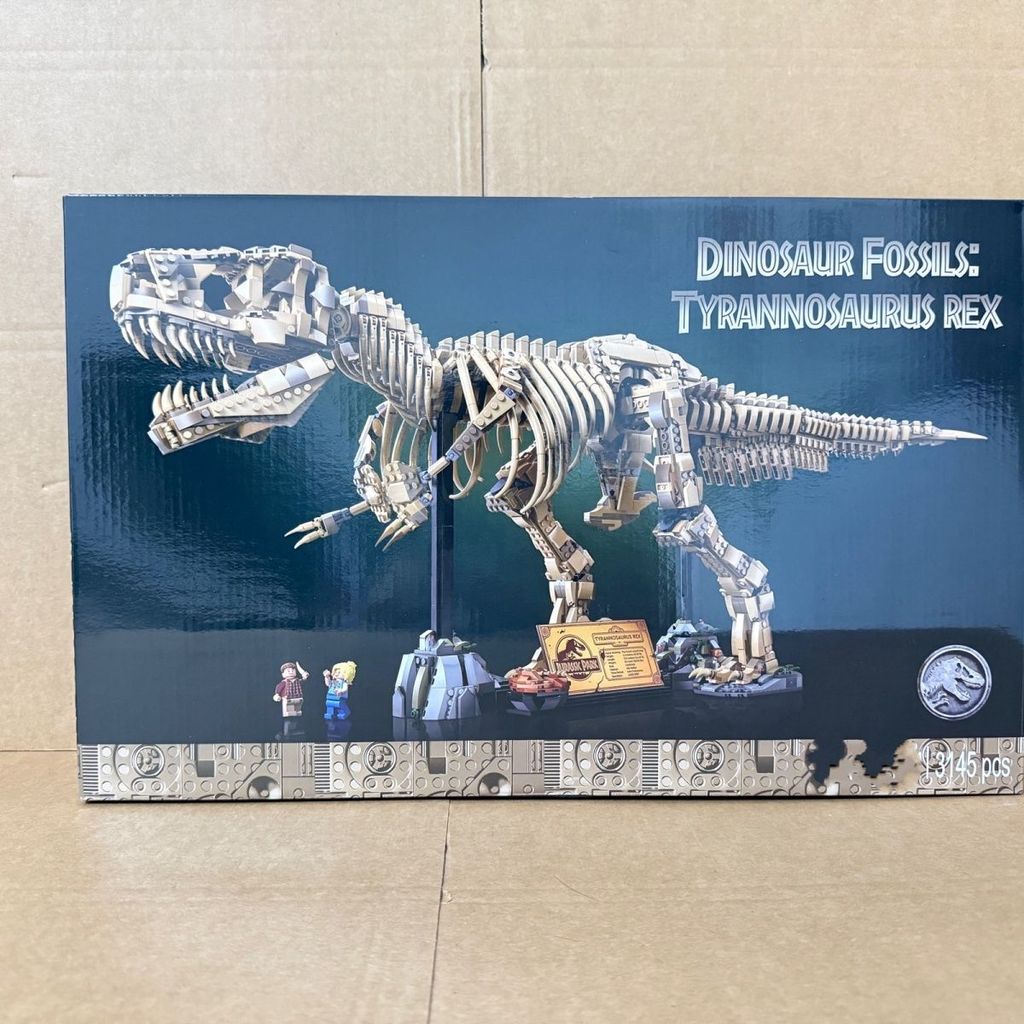 เข้ากันได้กับ Lego Jurassic World 76968 Tyrannosaurus Fossil Frame ประกอบบล็อกตัวต่อของเล่นไดโนเสาร์