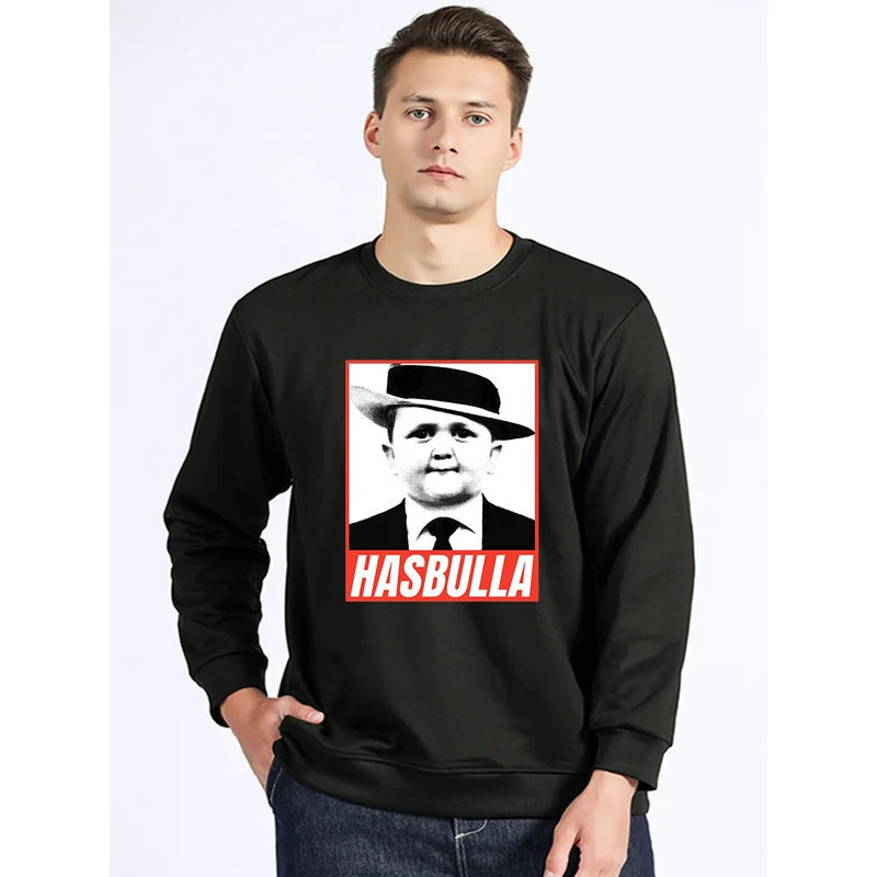 ซูทเสื้อกันหนาวมีฮู้ดคลาสสิก Hasbulla Fighting Meme ขนาดเล็ก Khabib Blogger สำหรับผู้หญิงและผู้ชาย