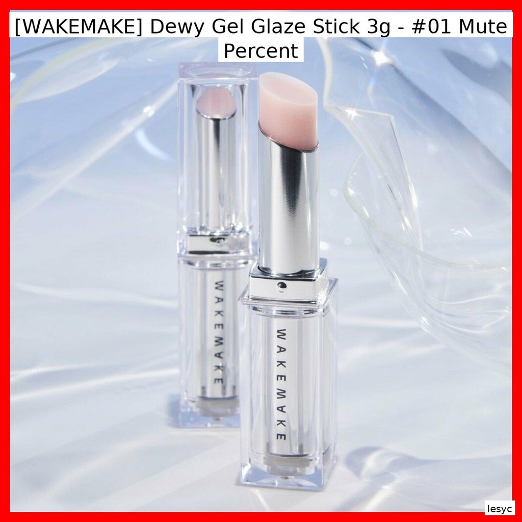 [WAKEMAKE] Dewy Gel Glaze Stick 3g - #01 Mute Percent / Korean Dewy Stick / Radiant Finish / ของแท้ 