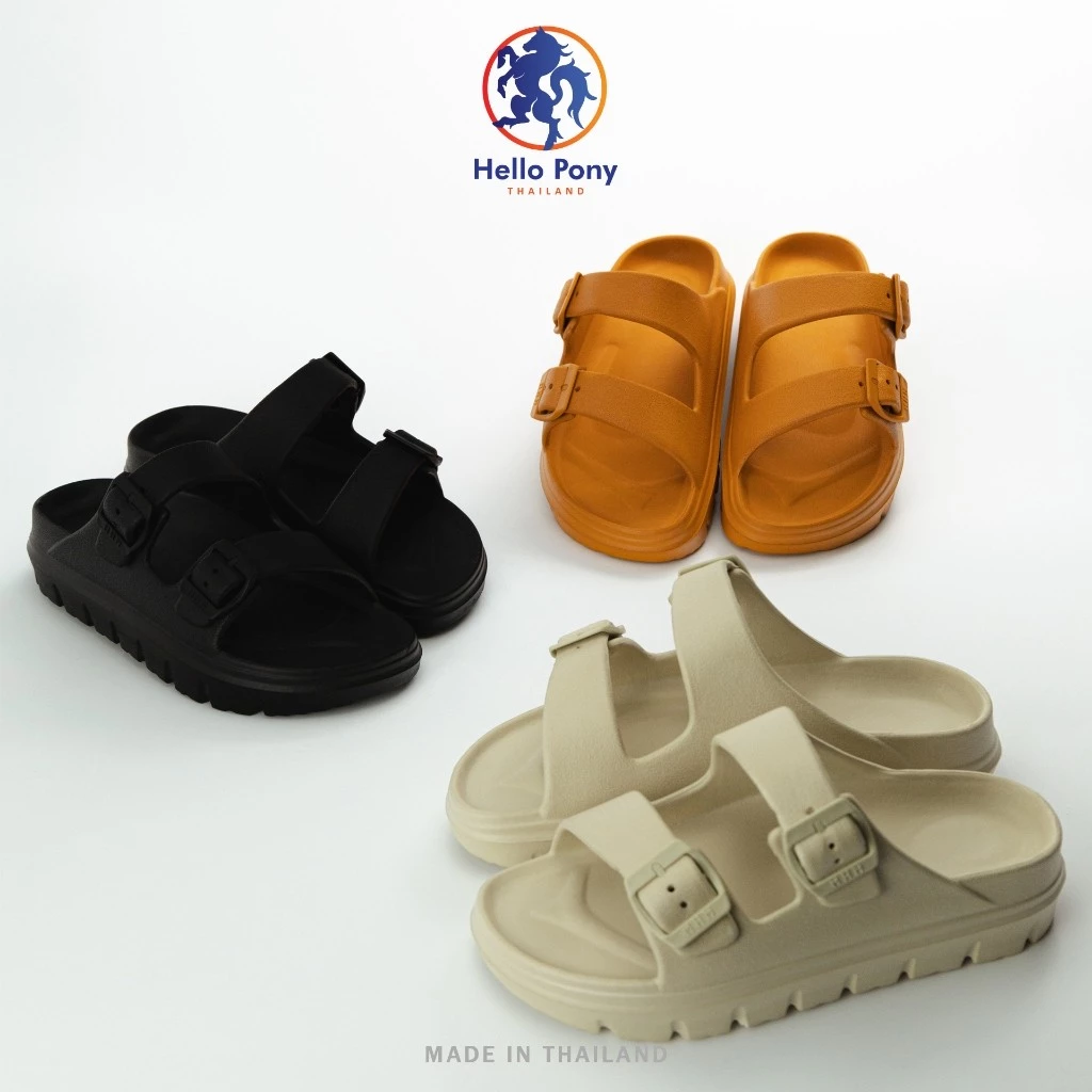 Hello Pony รุ่น MHM4011 รองเท้าแตะ รองเท้าแตะสายคาด รองเท้าแบบสวม แฟชั่น กันลื่น EVA ใส่ได้ทุกโอกาส Size 36-41