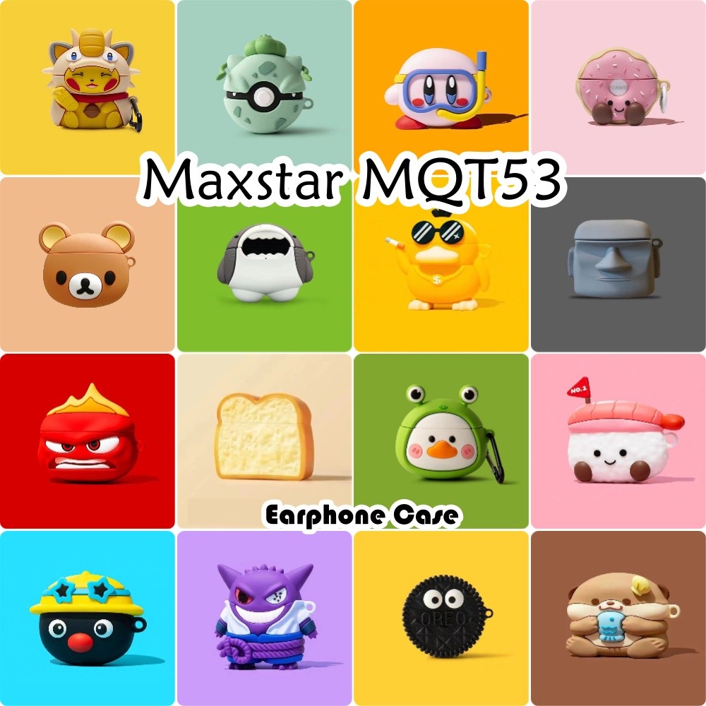imamuraFor Maxstar MQT53 เคสซิลิโคนอ่อนนุ่มการ์ตูนสร้างสรรค์หูฟังฝาครอบ NO.2