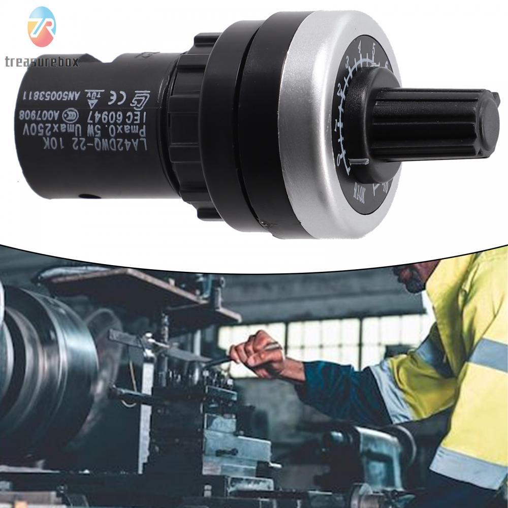 TRSBX❤️Rotary Potentiometer LA42DWQ 10K Panel Mount VSD/VFD Accessories Durable
