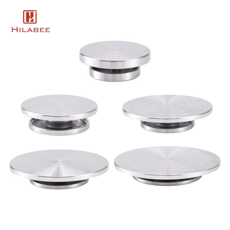[hilabee] Sculpting Wheel เครื่องปั้นดินเผา Turntable หมุนทําด้วยมือ Turntable เครื่องปั้นดินเผาล้อสําหรับรุ่นนักเรียน Clay Displaying Item