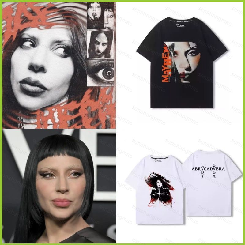 เสื้อยืดแขนสั้น Lady Gaga อัลบั้มใหม่ Mayhem ABRACADABRA
