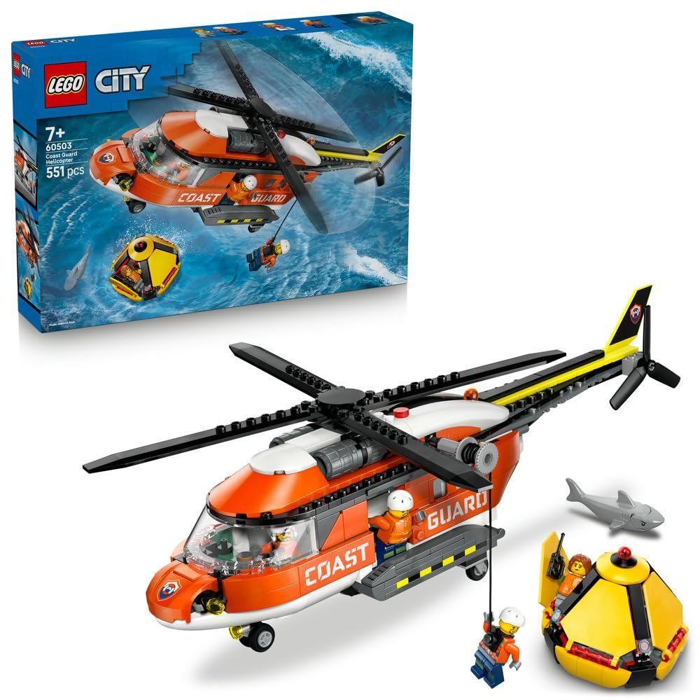 LEGO City Airport Fire Truck Toy 60499  
LEGO City Coast Guard Helicopter Toy 60503  
LEGO City Coas