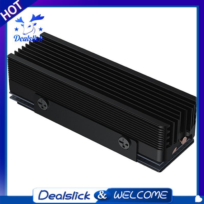 SSD หม้อน้ํา M.2 2280 SSD หม้อน้ําสําหรับ M.2 NVMe 2280 SSD 2 ท่อความร้อน M.2 SSD หม้อน้ําสีดํา