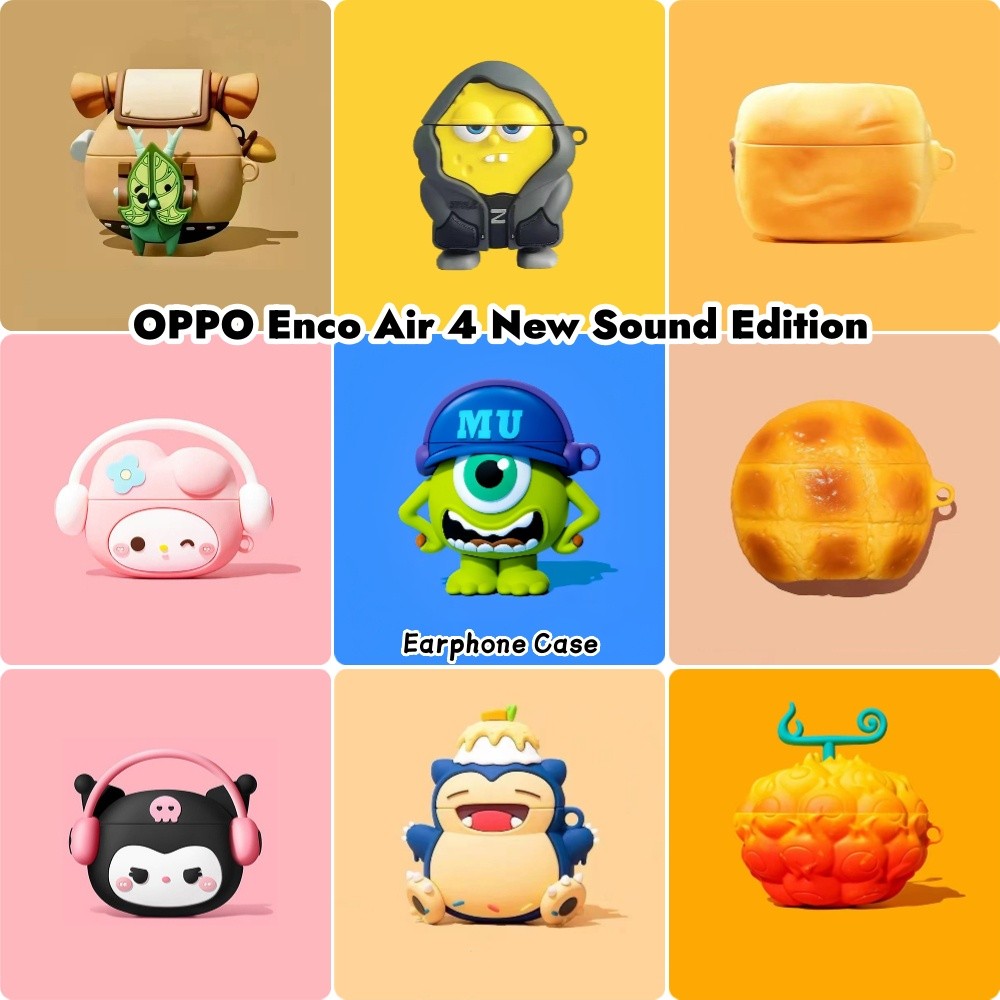 imamuraFor OPPO Enco Air 4 New Sound Edition Case Casing Soft Silicone Cute Cartoon Headphone Case C