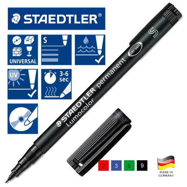 สีเมจิก Staedtler Staedtler Marker 313S Non-Fade CD Pen Film Pen Oily Marker Marker