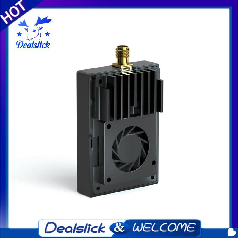 การส่งผ่านวิดีโอแบบปรับได้กําลังสูง 7W VTX 96-CH 4.8-6.2G สําหรับโดรนไมโครโฟนในตัวสําหรับเที่ยวบินระ