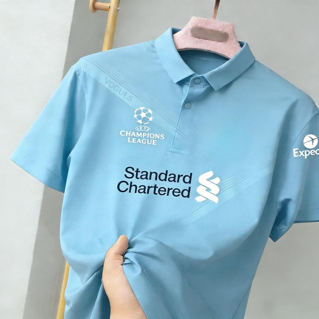 เสื้อโปโลลิเวอร์พูลเนื้อผ้าใส่สบาย ระบายอากาศได้ดี แห้งเร็ว