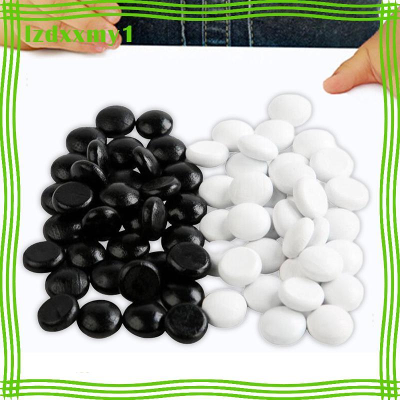 [Kiddy] 70x Go Game Stones Go Chess Game Stones for Classic Strategy Baduk Strategy Board Games Go B