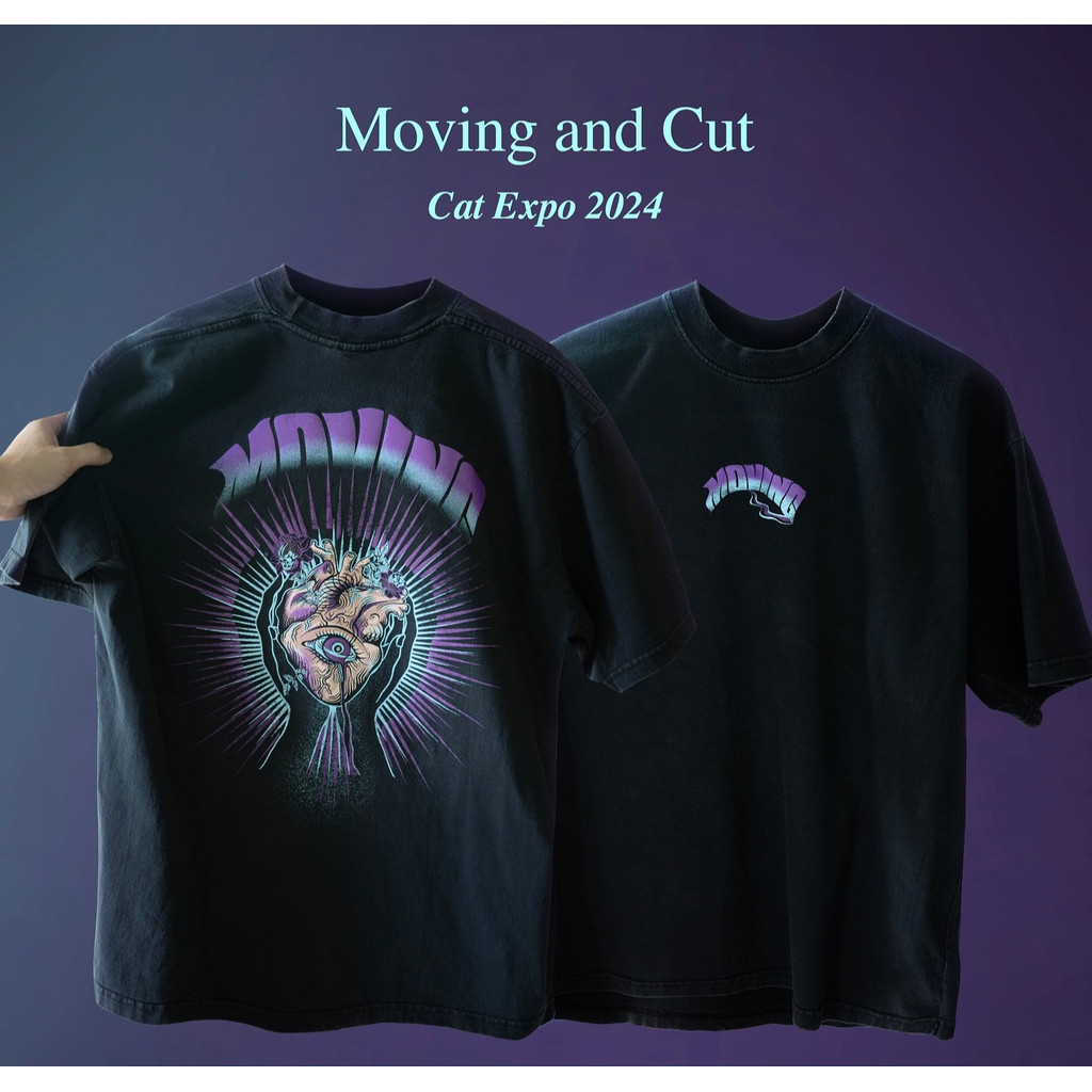 เสื้อยืด !!!NEW!!! 🫀Moving and Cut T-Shirt #movingandcut #catradio #catexpo #cattshirt #เสื้อวงดนตรี
