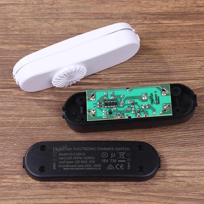 Form & Art EU LED Dimmer 120 V/220 V Full Range Rotary Dimmer อินไลน์โคมไฟสําหรับโคมไฟตั้งโต๊ะ / หลอ