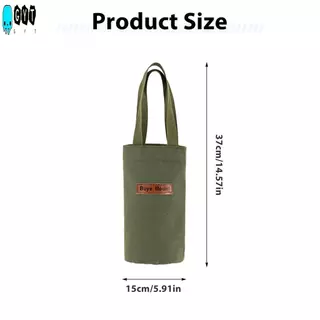 ผ้าใบที่วางแก้วกระเป๋าแบบพกพา Tote สําหรับกระติกน้ําร้อนขวดน้ําร่ม Universal อุปกรณ์เสริมกลางแจ้ง