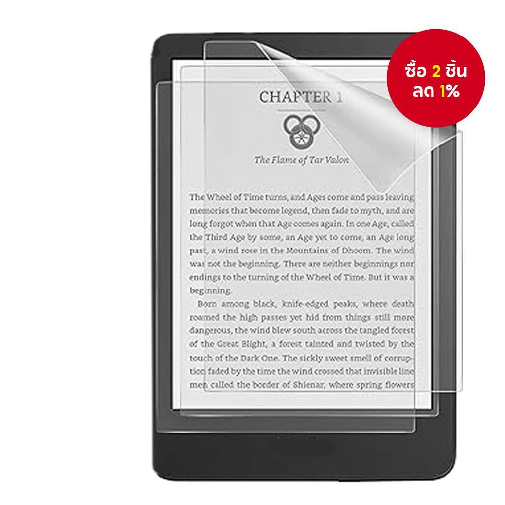 ฟิล์มป้องกันหน้าจอแมตต์นุ่มขนาด 6 นิ้ว 3 ชิ้นสำหรับ Kindle รุ่นที่ 10 และ 11 ปี 2022 ฟิล์มป้องกันตา PET สำหรับการอ่าน