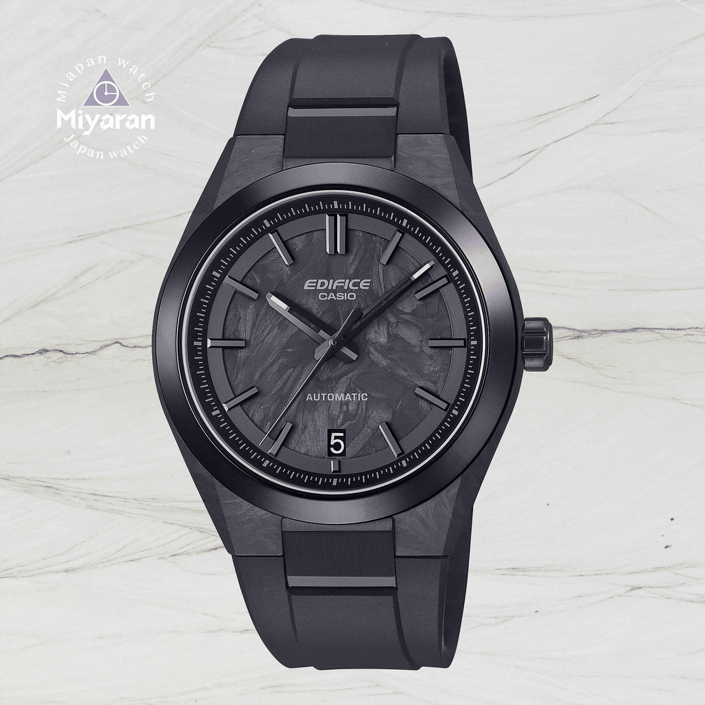 Casio EFK-100XPB-1AJF นาฬิกาข้อมือผู้ชาย กลไกอัตโนมัติ ตัวเรือนสแตนเลสสตีล สายเรซิน กระจกแซฟไฟร์สังเ