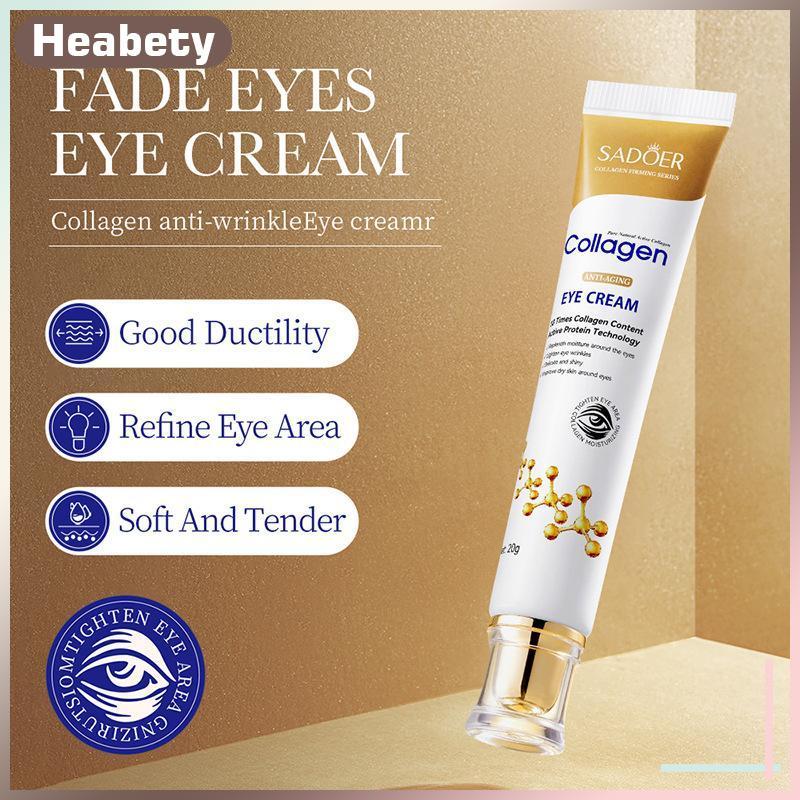 [ Heabety] Collagen Eye Cream Skincare Anti Dark Circles Eye Bags Firming Moisturizing Skincare Eyes