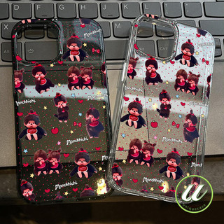 เคสใสแกลิตเตอร์ มอนชิชิ หัวใจ น่ารัก เหมาะสำหรับRealme C75 C53 C35 C33 5 5I C20 C25 C55 C21Y C63 Note 50 Narzo 50 20 30A