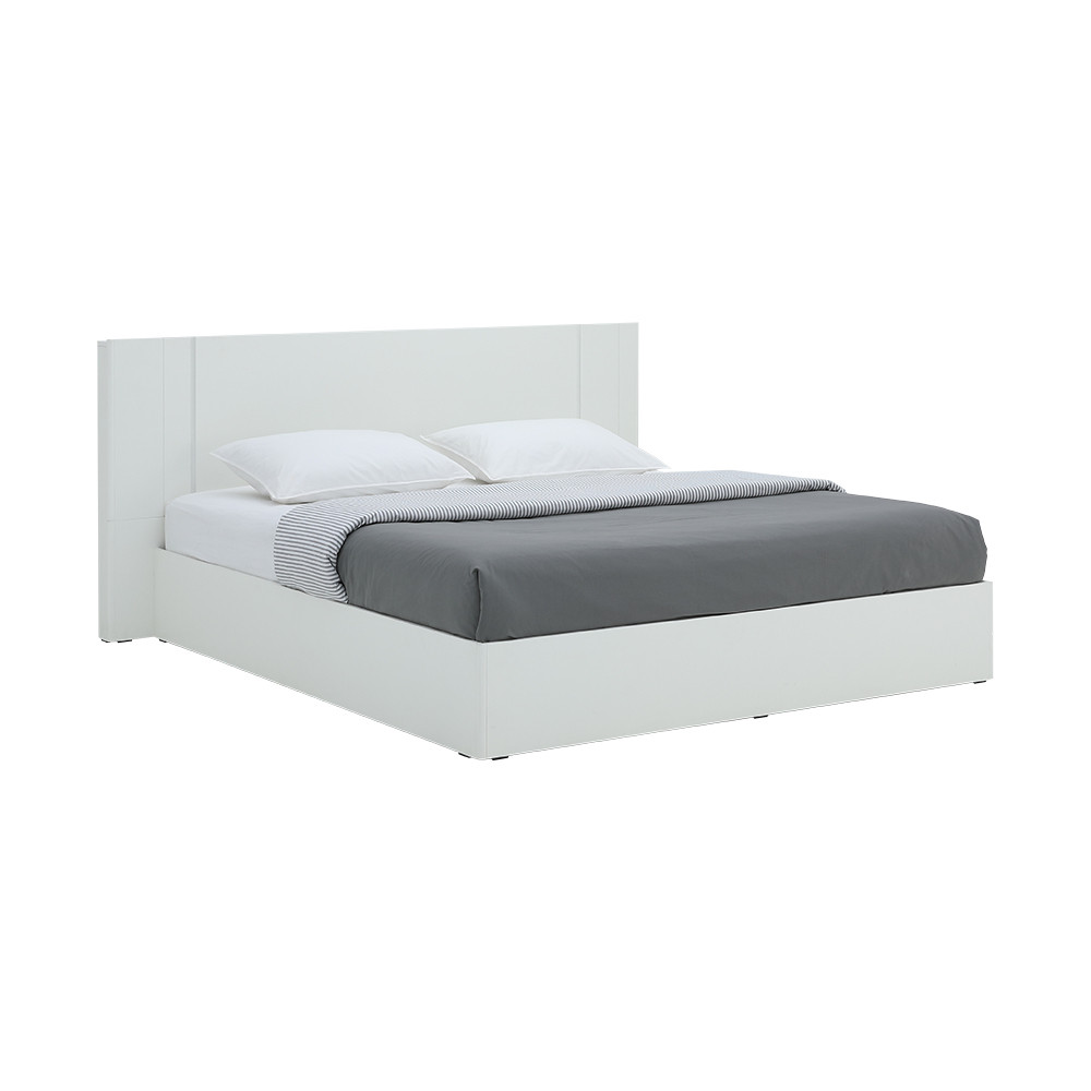 INDEX LIVING MALL เตียงนอน รุ่นเมลตัน ขนาด 6 ฟุต - สีขาว