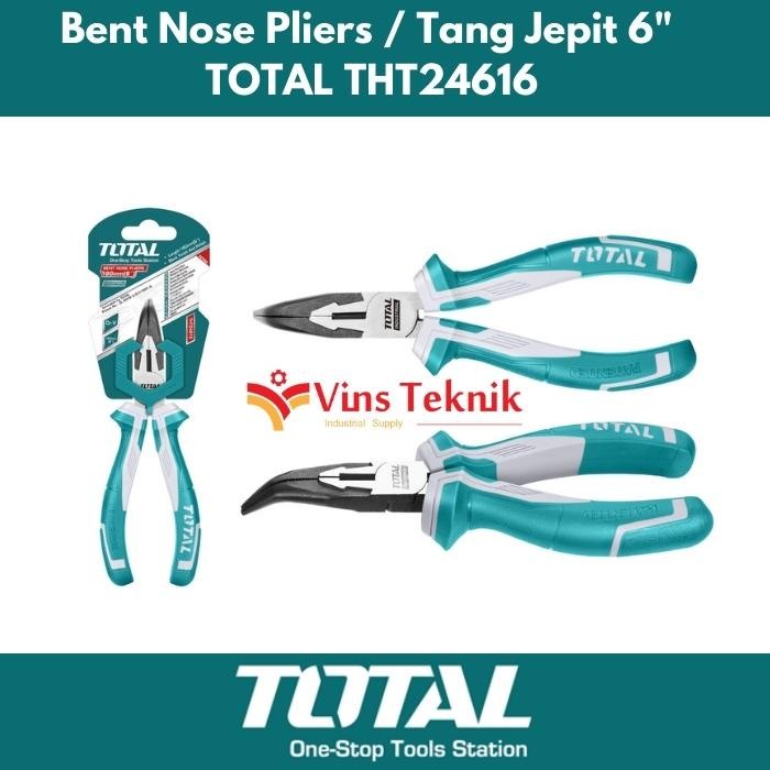 TOTAL THT24616 BENT NOSE PLIERS 6 นิ้ว BEND CLAMP PLIERS