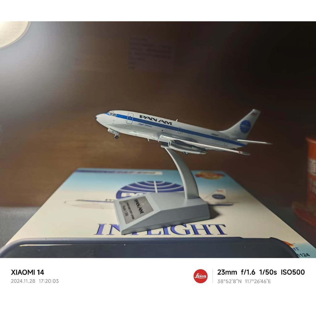 [คลังสินค้าพร้อม] Inflight 1: 200 American Pan America Airlines Boeing B737-200 N68AF Limited 168, S