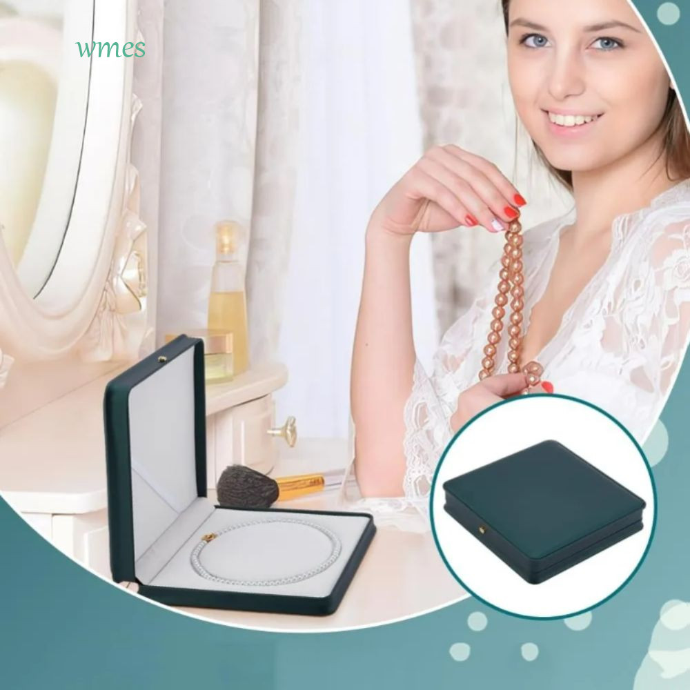 Wms1สําหรับ กล่องใส่สร้อยคอมุก,มงกุฎเอวแหวนกรณีแสดงกล่องสร้อยคอ,เครื่องประดับแสดงต่างหูสร้อยข้อมือขน