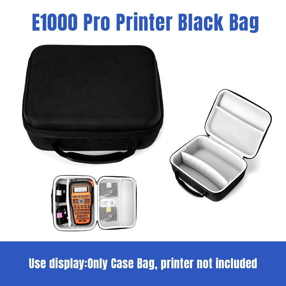 กระเป๋าเคสเข้ากันได้กับ E1000 PRO เครื่องพิมพ์ฉลากผู้ถือสติกเกอร์ Maker Labeler Organizer กระเป๋า