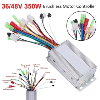 COD กล่องควบคุมจักรยานไฟฟ้าCONTROLLER 36-48V 350W กล่องควบคุมมอเตอร์จักรยานไฟฟ้า 36-48V 350W แบบอัจฉริยะ