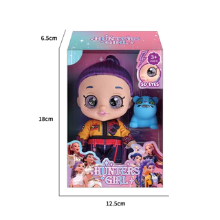 เพลง KPop Demon Hunters Action Figure Rumi Mira Zoey การ์ตูนไวนิลตุ๊กตา HUNTR/X Movable รูปของเล่นสะสมสําหรับของขวัญเด็ก