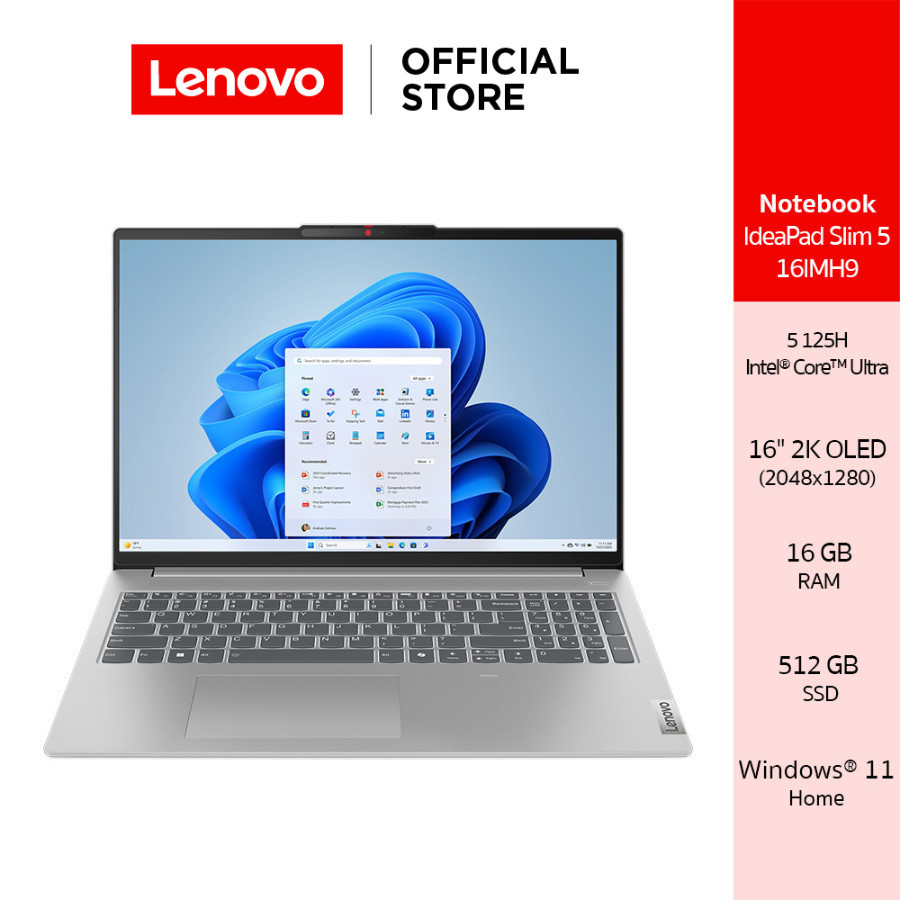 LENOVO IDEAPAD SLIM 5 16IMH9(83DC0097TA)NOTEBOOK INTEL ULTRA 5 125H 16GB SSD 512GB 16INCH OLED