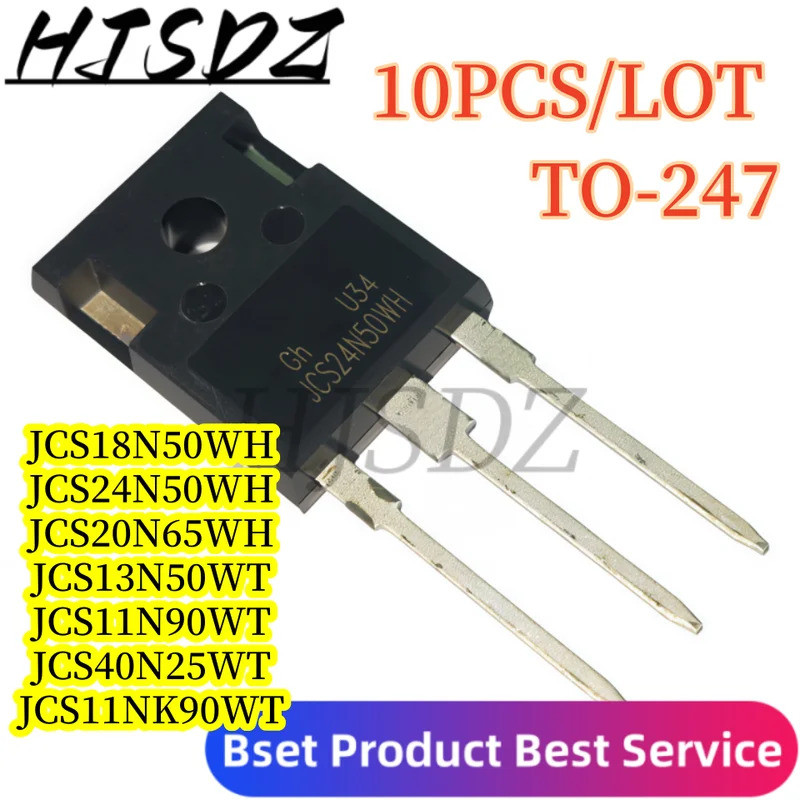 5PCS JCS18N50WH JCS20N65WH JCS24N50WH JCS11N0WT JCS50N20WT JCS13N50WT JCS11NK90 JCS40N25WT ทรานซิสเต