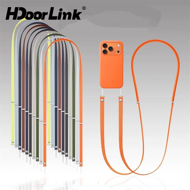 HdoorLink 1:1 เชือกเส้นเล็กแม่เหล็กสําหรับ Aple IOS 17 Pro Max Air Cover Original Crossbody Strap Anti-loss Neck Multi-functional Straps