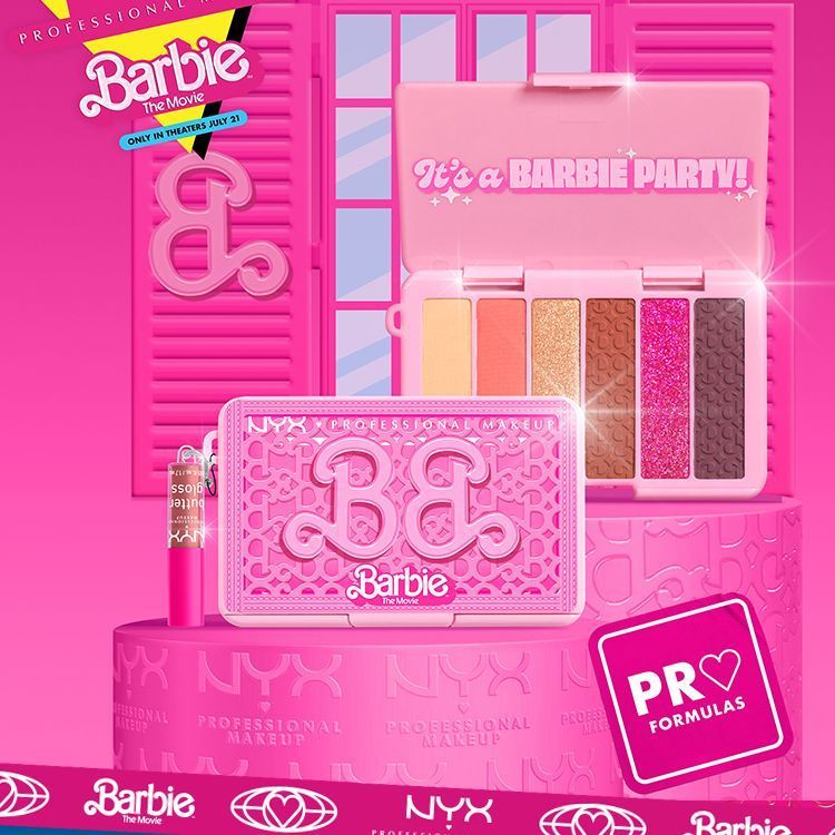 New Product#[1.3Ten Thousand People Repurchase This Brand]NYX Barbie Eyeshadow Palette Eye Cute Nude