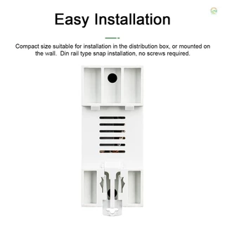 Tuya WiFi อัจฉริยะอัตโนมัติ จอแสดงผล LCD สวิทช ์ Power Meter Protections Values Settable รองรับ COD