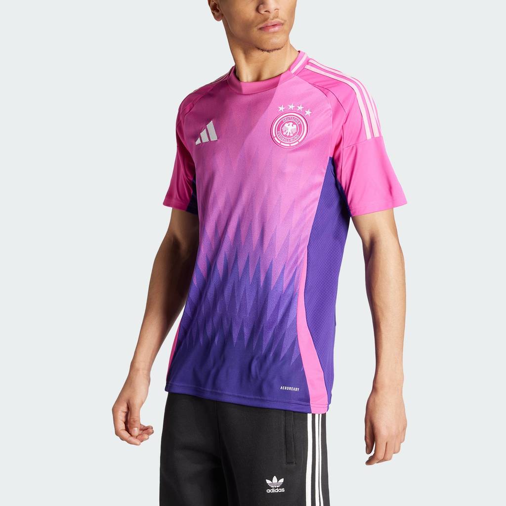 adidas ฟุตบอล เสื้อฟุตบอลชุดเยือน Germany 24 ผู้ชาย สีชมพู IP8158