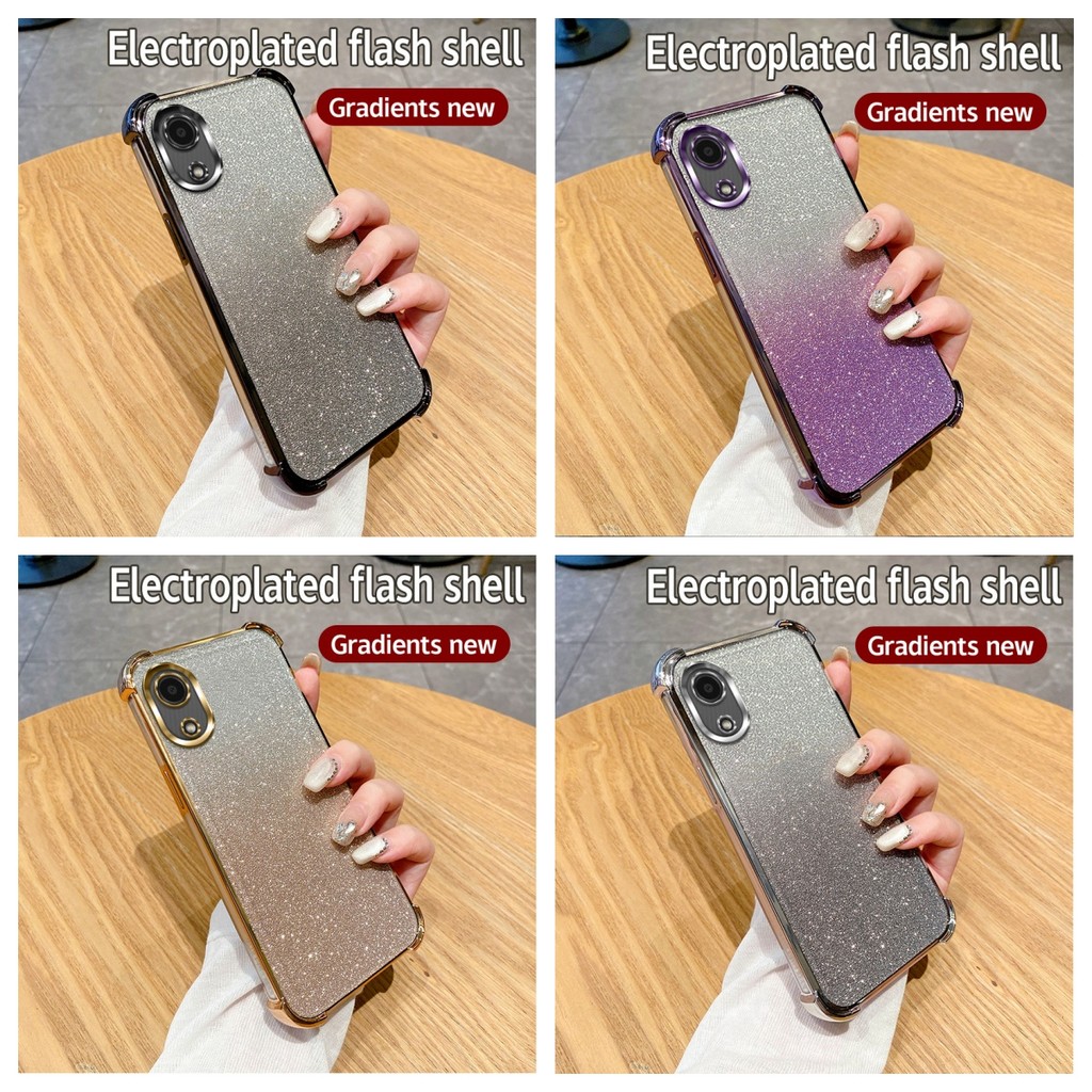 เคส Samsung A03 Core เคส Cute Soft เคส flash shell Four Corner Anti Drop เคส DDSJ-2