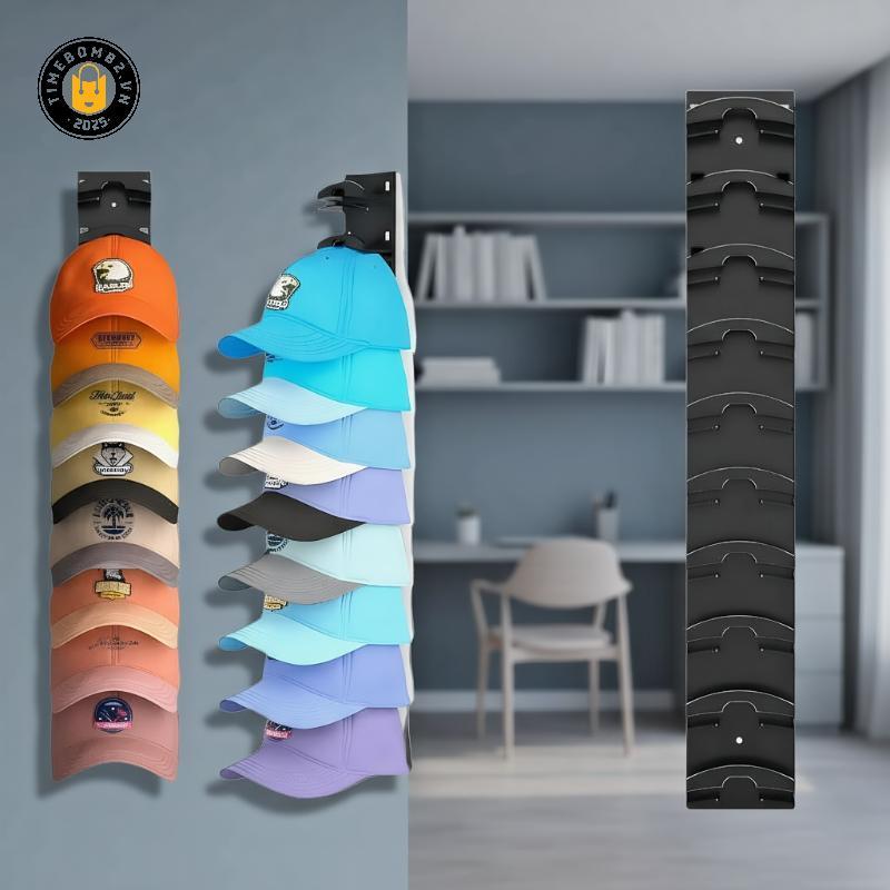 {TB & Bag } Hat Organizer For Baseball Caps, Plastic Closet Hat Ra Baseball Caps Organizer .