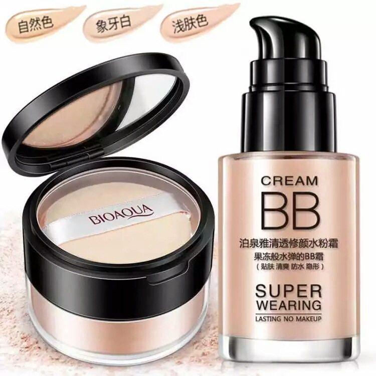 雅bb 定妆粉无骨美素BB 气垫cc อําพราง补水粉底液遮肚粉底液神器Boquan Ya BB ครีมแต่งหน้าผงไร้ที่ติ BB ครีมสามบาง6th20260131
