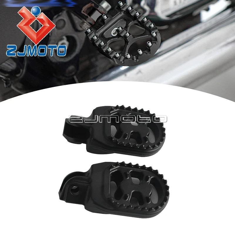 ZJ สําหรับ EXC 200 300 350 380 400 450 500 อลูมิเนียม Footrest Footpegs หมุดเท้าสําหรับ TC 65 85 125