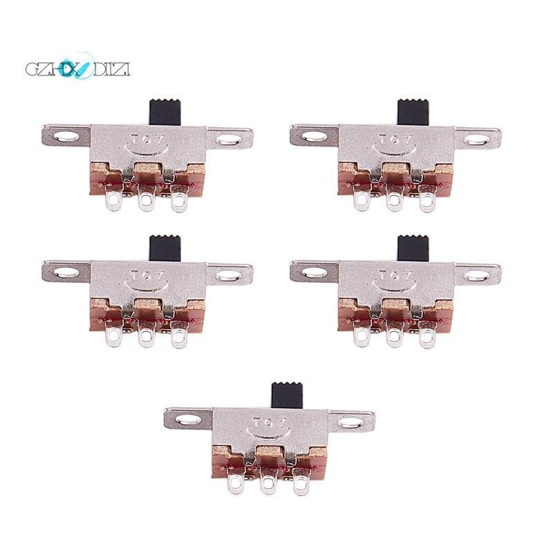 Gzhxdiizi5 ชิ้น x 2 ตําแหน่ง SPDT 1P2T แผง Mini Slide Switch Solder Lug SS12F15G3