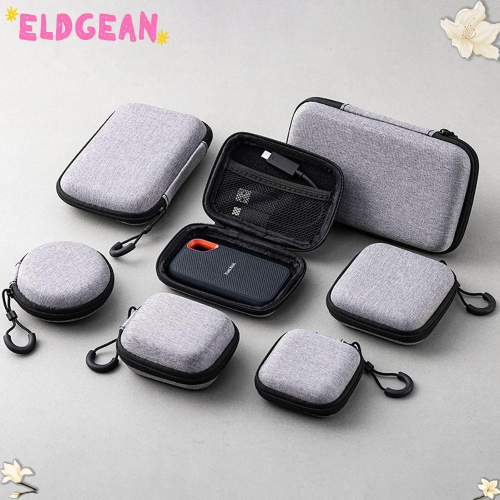 ELDGEAN 1 ชิ้นซิปกระเป๋าเก็บ EVA แบบพกพา หูฟัง/โทรศัพท์/สายชาร์จ อุปกรณ์ดิจิตอล Mini สําหรับ Airpod