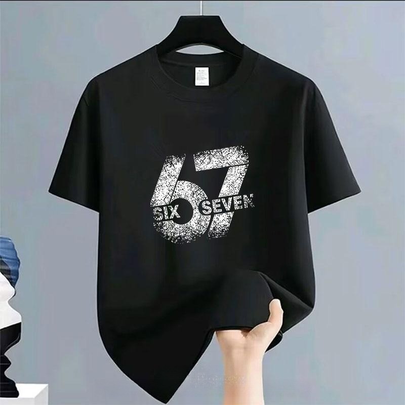 ธีม Six Seven เสื้อยืดเด็ก ชายหญิง ฤดูร้อน เทรนด์ สบาย สไตล์ใหม่