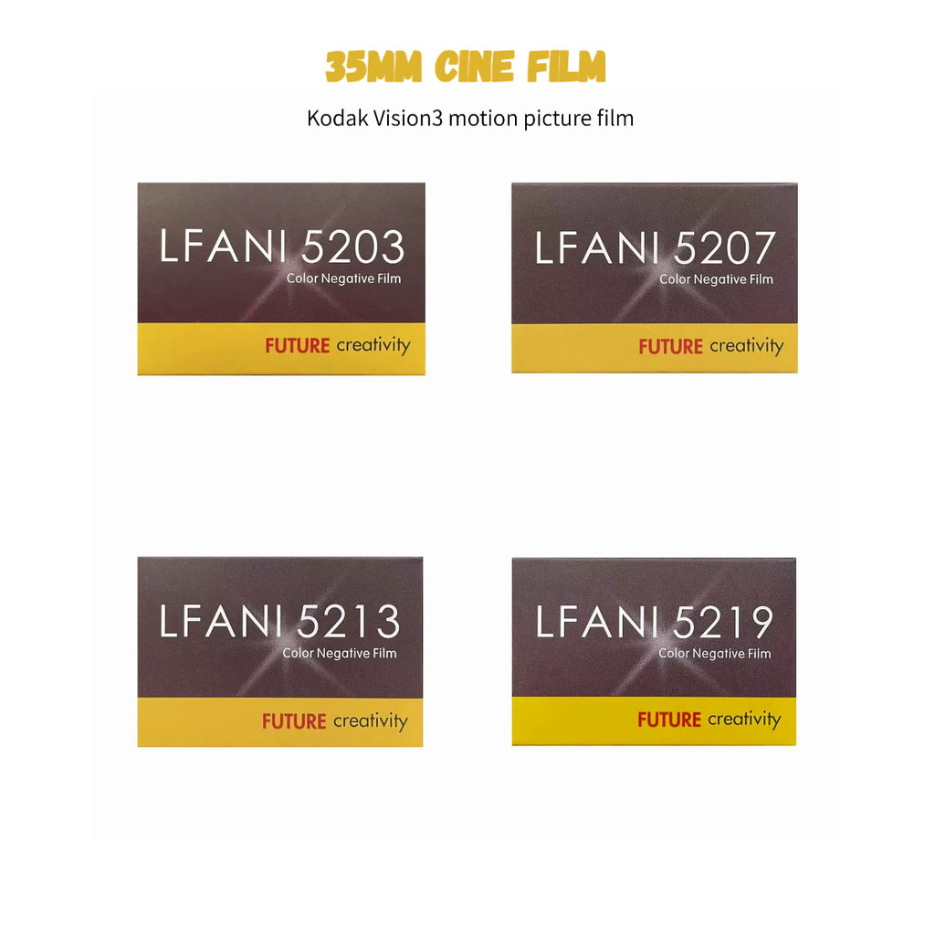 135 Format Professional Cine Film Kodak Vision3 ฟิล์มภาพการเคลื่อนไหว 5203, 5207, 5213, 5219 - สําหร