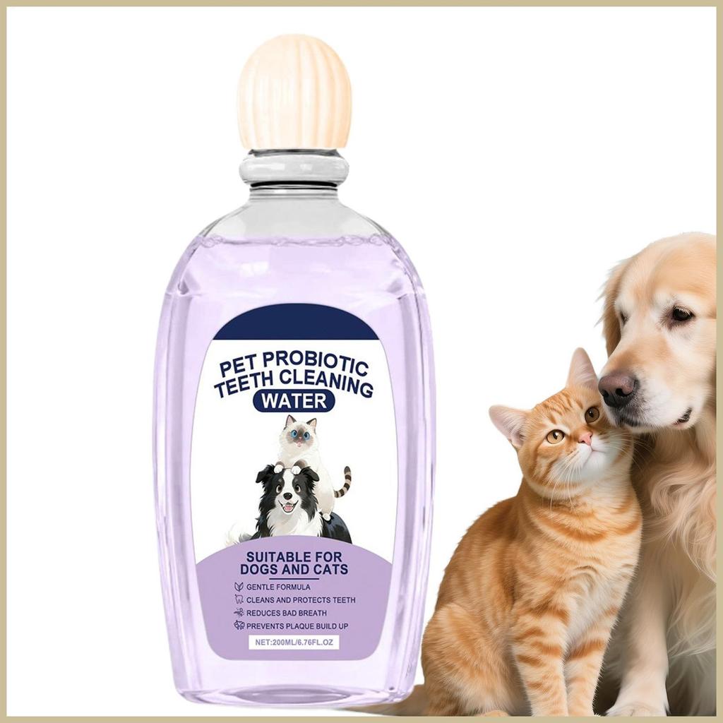 ฟันของเหลวสําหรับสัตว์เลี้ยงที่ละลายน้ําได้กําจัดกลิ่นลูกแมวลูกสุนัขดูแลฟันของเหลวหยดสําหรับ Home Sh
