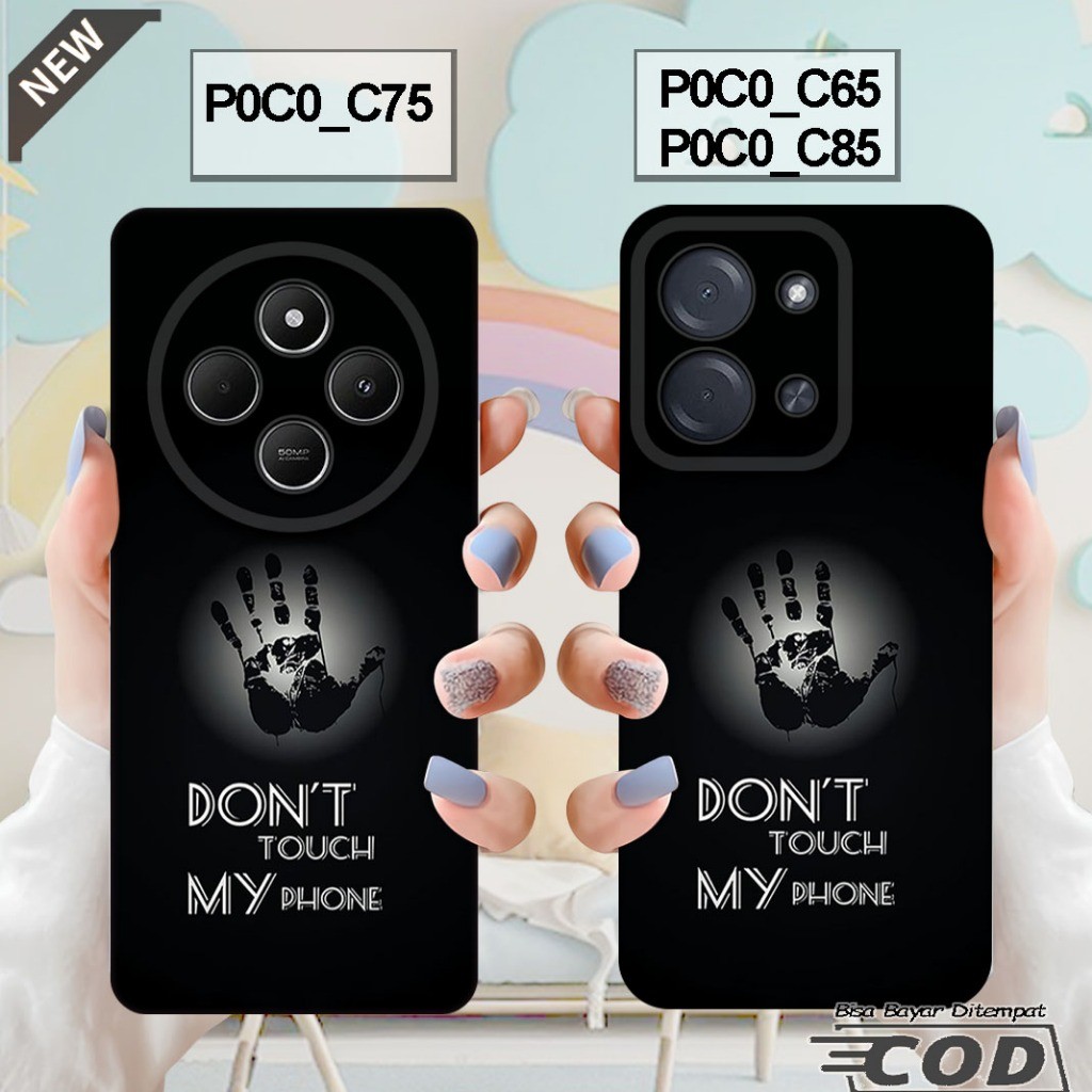 เคส Xiaomi POCO C85 2025 - เคส POCO C75 2024 - POCO C65 2023 _เคสซิลิโคนสีดําใสเย็น